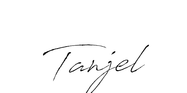 Once you've used our free online signature maker to create your best signature Antro_Vectra style, it's time to enjoy all of the benefits that Tanjel name signing documents. Tanjel signature style 6 images and pictures png