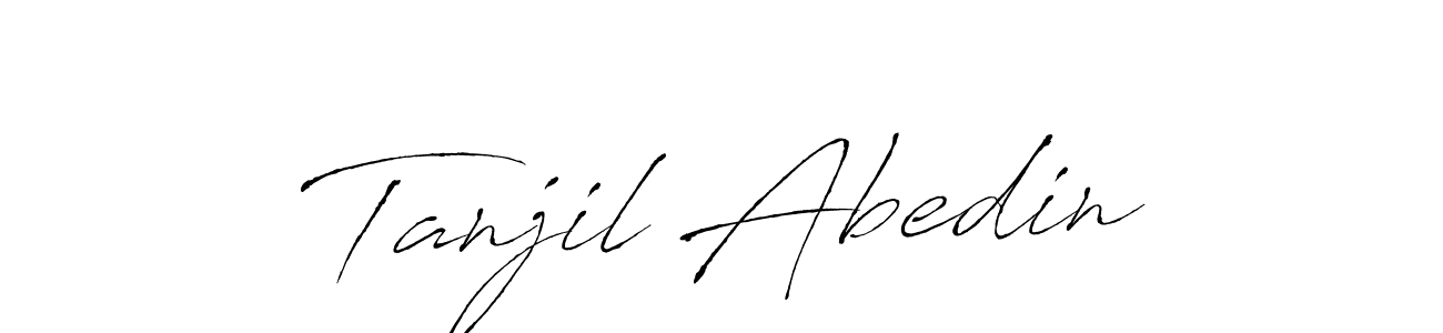 Also we have Tanjil Abedin name is the best signature style. Create professional handwritten signature collection using Antro_Vectra autograph style. Tanjil Abedin signature style 6 images and pictures png