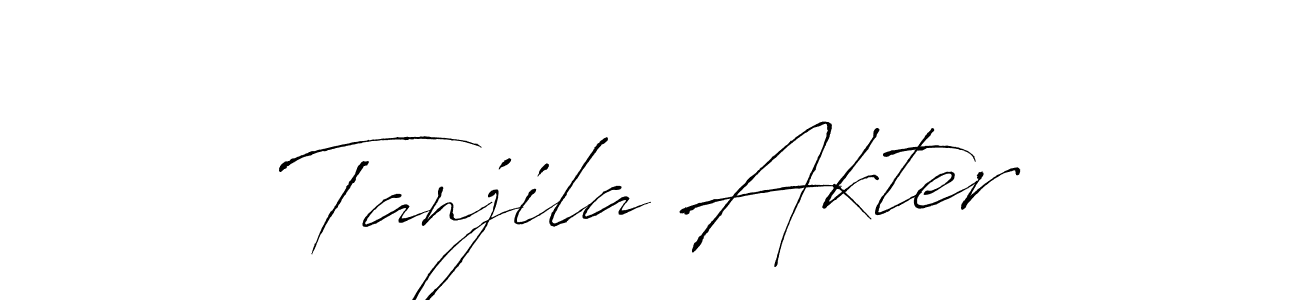It looks lik you need a new signature style for name Tanjila Akter. Design unique handwritten (Antro_Vectra) signature with our free signature maker in just a few clicks. Tanjila Akter signature style 6 images and pictures png