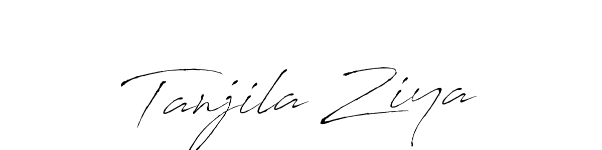 Design your own signature with our free online signature maker. With this signature software, you can create a handwritten (Antro_Vectra) signature for name Tanjila Ziya. Tanjila Ziya signature style 6 images and pictures png