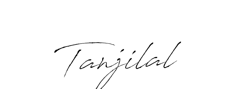 How to make Tanjilal signature? Antro_Vectra is a professional autograph style. Create handwritten signature for Tanjilal name. Tanjilal signature style 6 images and pictures png