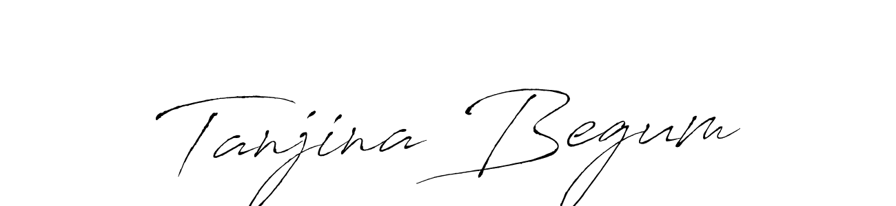 Antro_Vectra is a professional signature style that is perfect for those who want to add a touch of class to their signature. It is also a great choice for those who want to make their signature more unique. Get Tanjina Begum name to fancy signature for free. Tanjina Begum signature style 6 images and pictures png