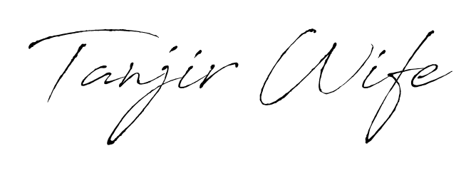 Personalize your online presence with Tanjir Wife signature rendered in elegant Antro_Vectra font. Great for website footers and blogs. Tanjir Wife signature style 6 images and pictures png