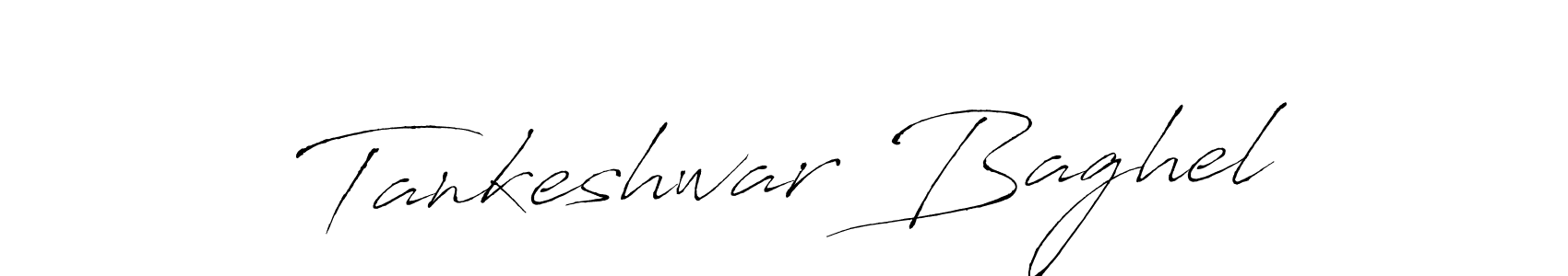 Design your own signature with our free online signature maker. With this signature software, you can create a handwritten (Antro_Vectra) signature for name Tankeshwar Baghel. Tankeshwar Baghel signature style 6 images and pictures png
