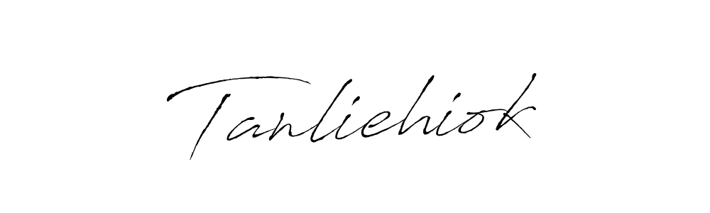 Create a beautiful signature design for name Tanliehiok. With this signature (Antro_Vectra) fonts, you can make a handwritten signature for free. Tanliehiok signature style 6 images and pictures png