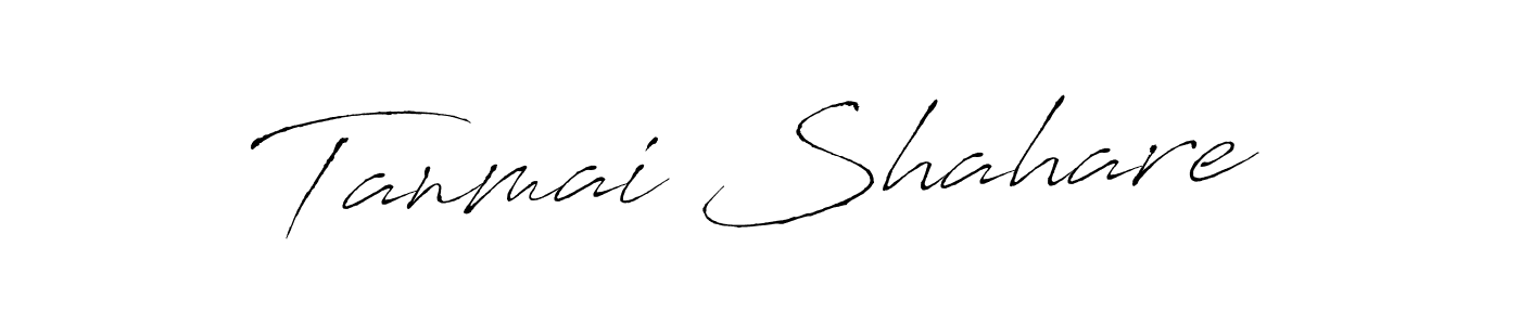 Create a beautiful signature design for name Tanmai Shahare. With this signature (Antro_Vectra) fonts, you can make a handwritten signature for free. Tanmai Shahare signature style 6 images and pictures png