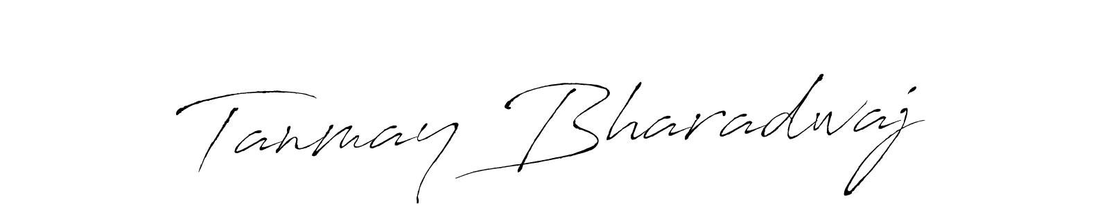 Create a beautiful signature design for name Tanmay Bharadwaj. With this signature (Antro_Vectra) fonts, you can make a handwritten signature for free. Tanmay Bharadwaj signature style 6 images and pictures png