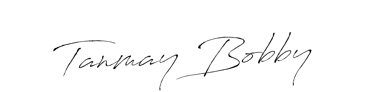 Tanmay Bobby stylish signature style. Best Handwritten Sign (Antro_Vectra) for my name. Handwritten Signature Collection Ideas for my name Tanmay Bobby. Tanmay Bobby signature style 6 images and pictures png