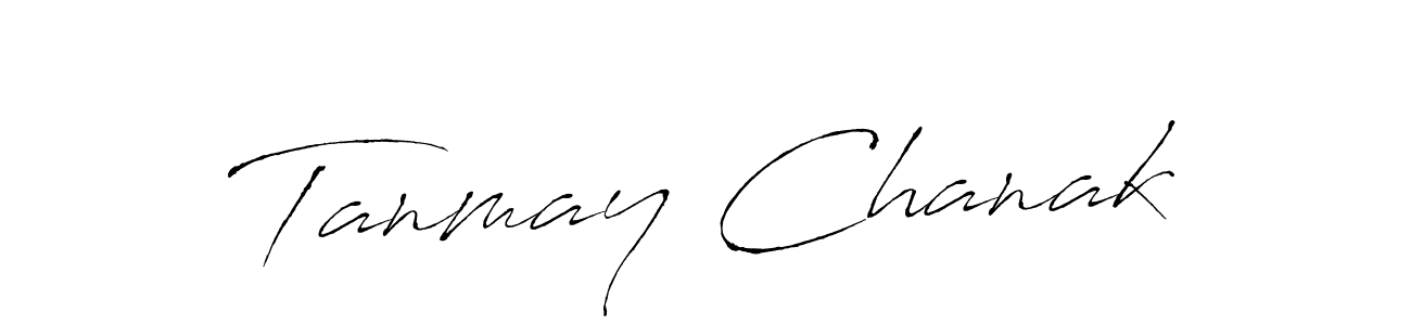 Make a beautiful signature design for name Tanmay Chanak. With this signature (Antro_Vectra) style, you can create a handwritten signature for free. Tanmay Chanak signature style 6 images and pictures png