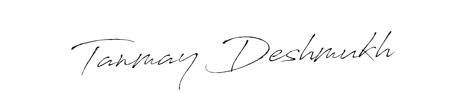 It looks lik you need a new signature style for name Tanmay Deshmukh. Design unique handwritten (Antro_Vectra) signature with our free signature maker in just a few clicks. Tanmay Deshmukh signature style 6 images and pictures png