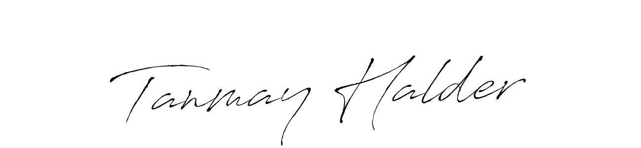 Make a beautiful signature design for name Tanmay Halder. With this signature (Antro_Vectra) style, you can create a handwritten signature for free. Tanmay Halder signature style 6 images and pictures png