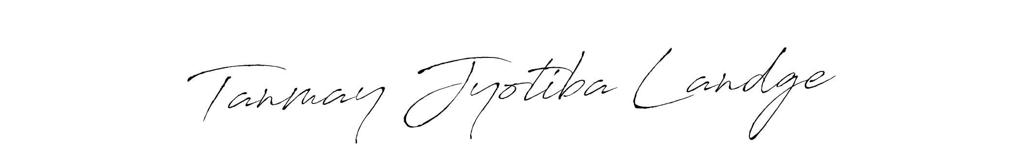Design your own signature with our free online signature maker. With this signature software, you can create a handwritten (Antro_Vectra) signature for name Tanmay Jyotiba Landge. Tanmay Jyotiba Landge signature style 6 images and pictures png