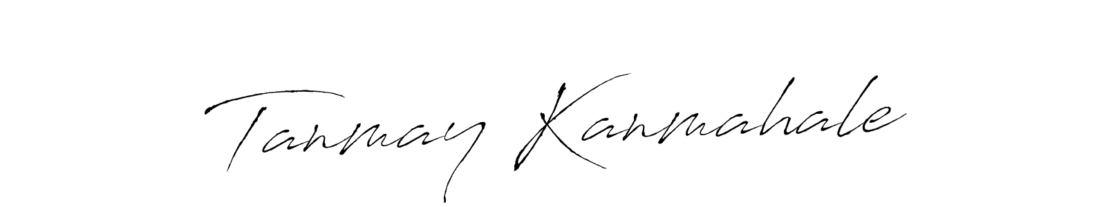 How to make Tanmay Kanmahale name signature. Use Antro_Vectra style for creating short signs online. This is the latest handwritten sign. Tanmay Kanmahale signature style 6 images and pictures png