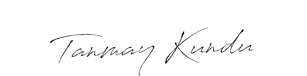 Make a beautiful signature design for name Tanmay Kundu. With this signature (Antro_Vectra) style, you can create a handwritten signature for free. Tanmay Kundu signature style 6 images and pictures png