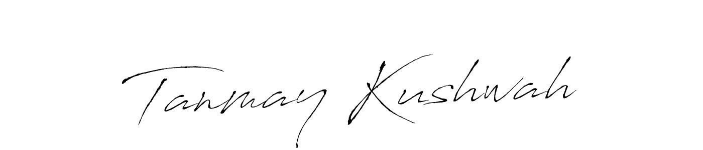 Create a beautiful signature design for name Tanmay Kushwah. With this signature (Antro_Vectra) fonts, you can make a handwritten signature for free. Tanmay Kushwah signature style 6 images and pictures png