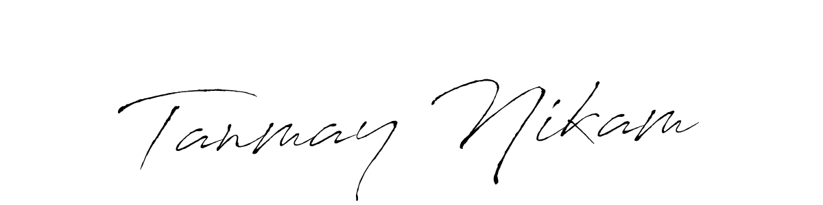 Similarly Antro_Vectra is the best handwritten signature design. Signature creator online .You can use it as an online autograph creator for name Tanmay Nikam. Tanmay Nikam signature style 6 images and pictures png