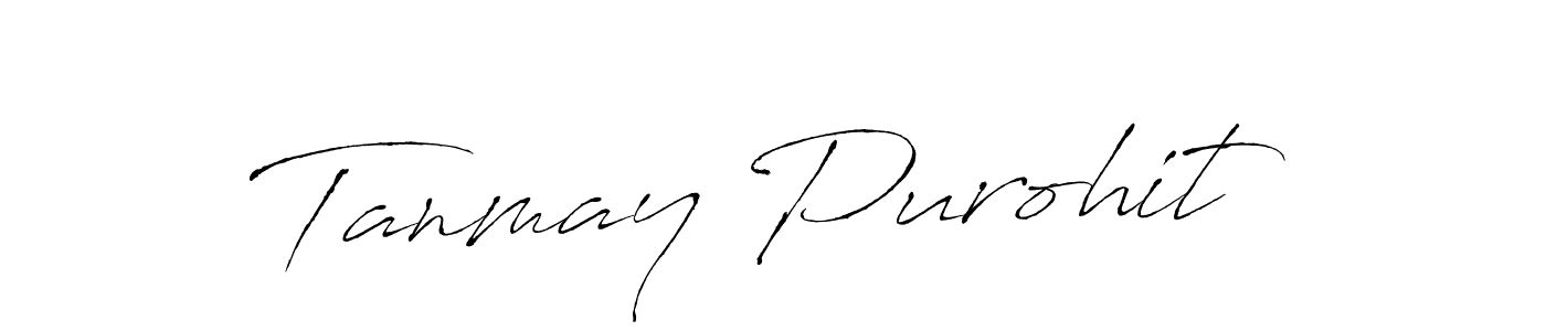 Create a beautiful signature design for name Tanmay Purohit. With this signature (Antro_Vectra) fonts, you can make a handwritten signature for free. Tanmay Purohit signature style 6 images and pictures png