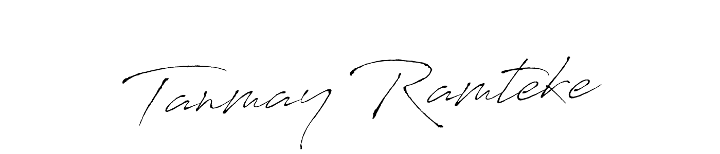 The best way (Antro_Vectra) to make a short signature is to pick only two or three words in your name. The name Tanmay Ramteke include a total of six letters. For converting this name. Tanmay Ramteke signature style 6 images and pictures png