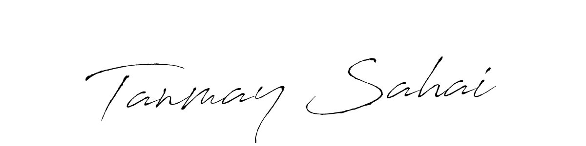Make a beautiful signature design for name Tanmay Sahai. With this signature (Antro_Vectra) style, you can create a handwritten signature for free. Tanmay Sahai signature style 6 images and pictures png