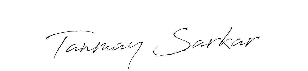 How to make Tanmay Sarkar name signature. Use Antro_Vectra style for creating short signs online. This is the latest handwritten sign. Tanmay Sarkar signature style 6 images and pictures png