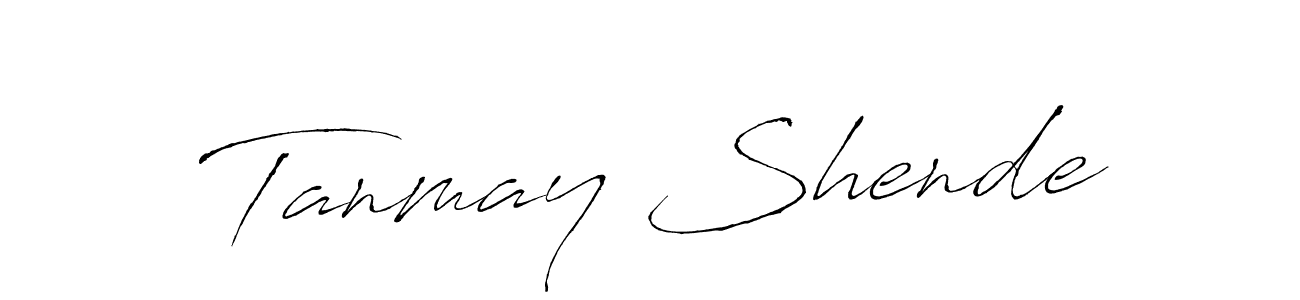 Use a signature maker to create a handwritten signature online. With this signature software, you can design (Antro_Vectra) your own signature for name Tanmay Shende. Tanmay Shende signature style 6 images and pictures png