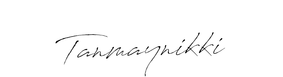 The best way (Antro_Vectra) to make a short signature is to pick only two or three words in your name. The name Tanmaynikki include a total of six letters. For converting this name. Tanmaynikki signature style 6 images and pictures png