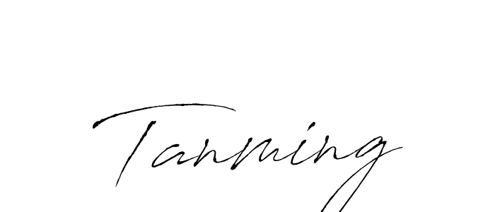How to make Tanming name signature. Use Antro_Vectra style for creating short signs online. This is the latest handwritten sign. Tanming signature style 6 images and pictures png