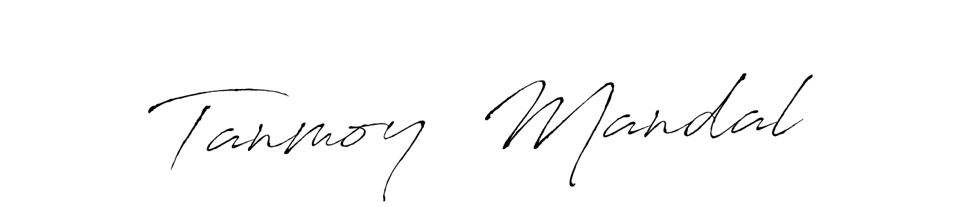 How to make Tanmoy  Mandal name signature. Use Antro_Vectra style for creating short signs online. This is the latest handwritten sign. Tanmoy  Mandal signature style 6 images and pictures png