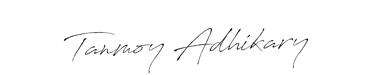 This is the best signature style for the Tanmoy Adhikary name. Also you like these signature font (Antro_Vectra). Mix name signature. Tanmoy Adhikary signature style 6 images and pictures png