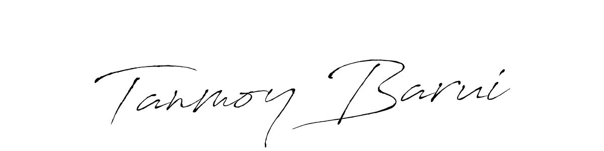 How to make Tanmoy Barui name signature. Use Antro_Vectra style for creating short signs online. This is the latest handwritten sign. Tanmoy Barui signature style 6 images and pictures png