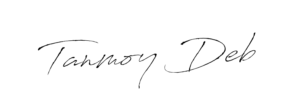 Make a beautiful signature design for name Tanmoy Deb. With this signature (Antro_Vectra) style, you can create a handwritten signature for free. Tanmoy Deb signature style 6 images and pictures png