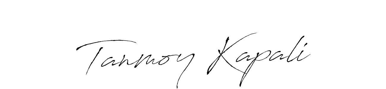 You should practise on your own different ways (Antro_Vectra) to write your name (Tanmoy Kapali) in signature. don't let someone else do it for you. Tanmoy Kapali signature style 6 images and pictures png