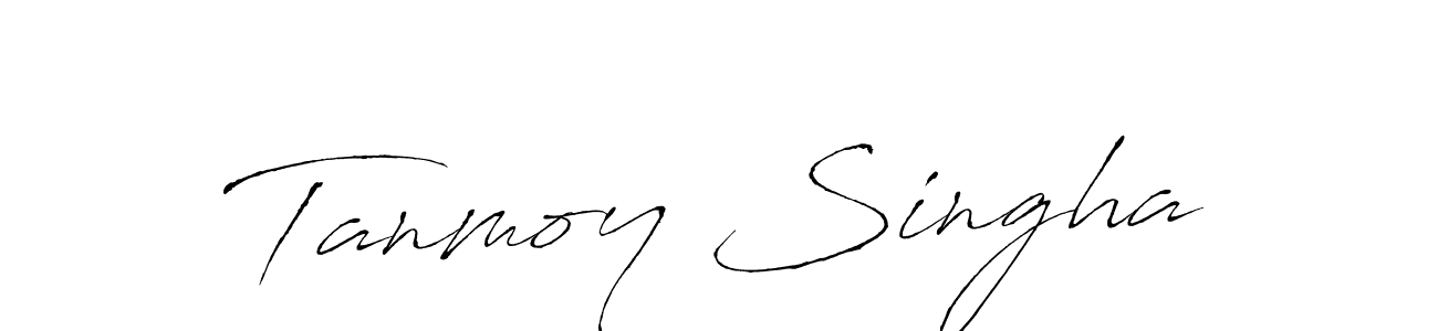 Make a beautiful signature design for name Tanmoy Singha. With this signature (Antro_Vectra) style, you can create a handwritten signature for free. Tanmoy Singha signature style 6 images and pictures png