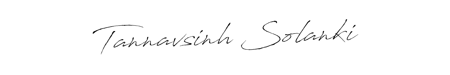 How to make Tannavsinh Solanki name signature. Use Antro_Vectra style for creating short signs online. This is the latest handwritten sign. Tannavsinh Solanki signature style 6 images and pictures png