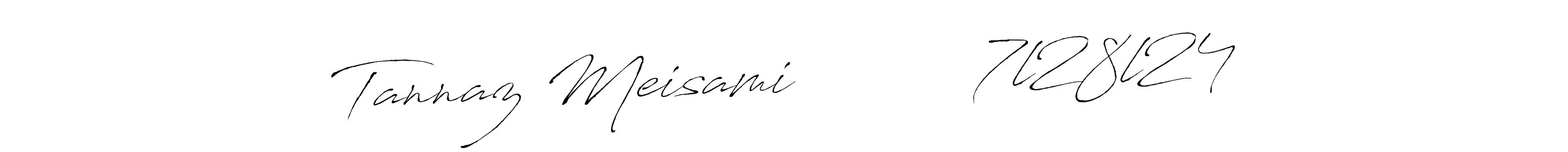 Also we have Tannaz Meisami          7l28l24 name is the best signature style. Create professional handwritten signature collection using Antro_Vectra autograph style. Tannaz Meisami          7l28l24 signature style 6 images and pictures png