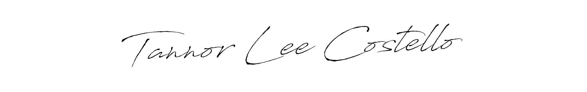 Tannor Lee Costello stylish signature style. Best Handwritten Sign (Antro_Vectra) for my name. Handwritten Signature Collection Ideas for my name Tannor Lee Costello. Tannor Lee Costello signature style 6 images and pictures png