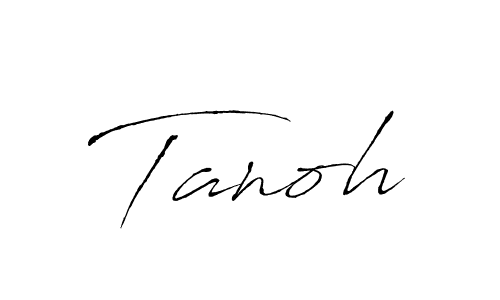 Make a beautiful signature design for name Tanoh. With this signature (Antro_Vectra) style, you can create a handwritten signature for free. Tanoh signature style 6 images and pictures png