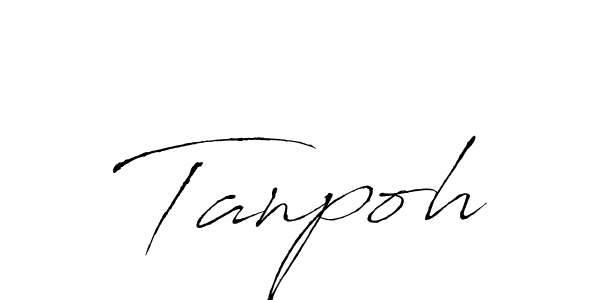 How to make Tanpoh signature? Antro_Vectra is a professional autograph style. Create handwritten signature for Tanpoh name. Tanpoh signature style 6 images and pictures png