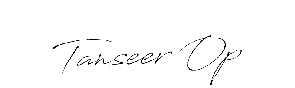 Tanseer Op stylish signature style. Best Handwritten Sign (Antro_Vectra) for my name. Handwritten Signature Collection Ideas for my name Tanseer Op. Tanseer Op signature style 6 images and pictures png