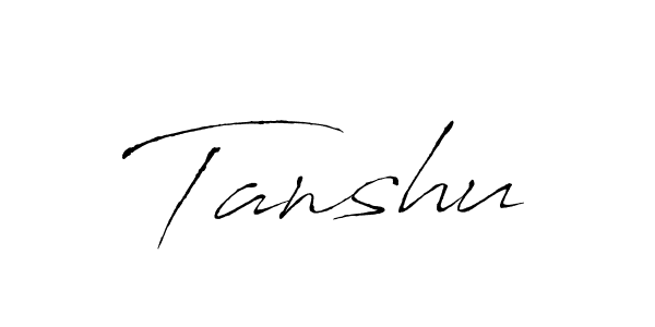 Antro_Vectra is a professional signature style that is perfect for those who want to add a touch of class to their signature. It is also a great choice for those who want to make their signature more unique. Get Tanshu name to fancy signature for free. Tanshu signature style 6 images and pictures png