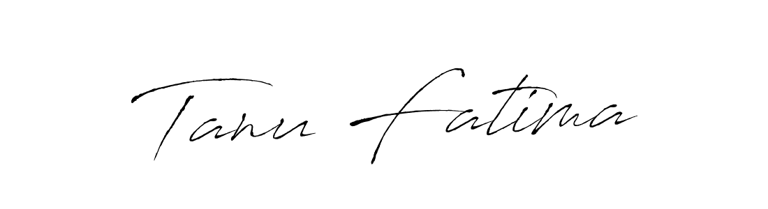 How to make Tanu Fatima name signature. Use Antro_Vectra style for creating short signs online. This is the latest handwritten sign. Tanu Fatima signature style 6 images and pictures png