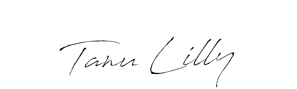 Make a short Tanu Lilly signature style. Manage your documents anywhere anytime using Antro_Vectra. Create and add eSignatures, submit forms, share and send files easily. Tanu Lilly signature style 6 images and pictures png