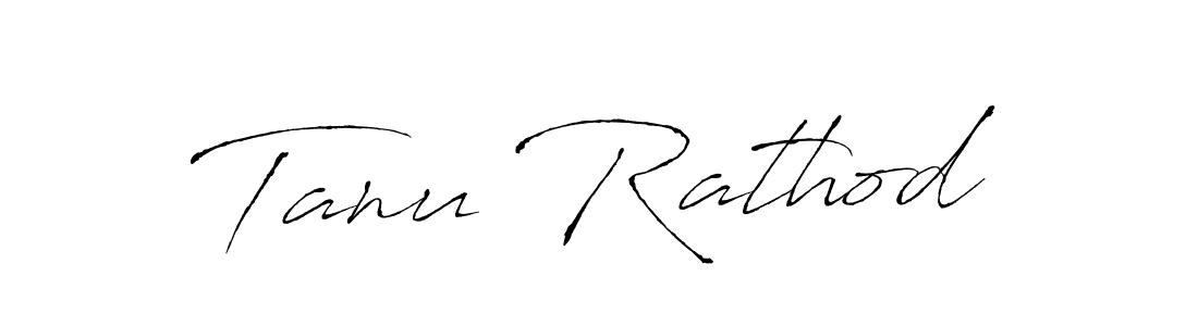 Tanu Rathod stylish signature style. Best Handwritten Sign (Antro_Vectra) for my name. Handwritten Signature Collection Ideas for my name Tanu Rathod. Tanu Rathod signature style 6 images and pictures png