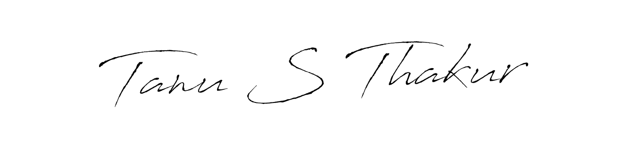 Also You can easily find your signature by using the search form. We will create Tanu S Thakur name handwritten signature images for you free of cost using Antro_Vectra sign style. Tanu S Thakur signature style 6 images and pictures png