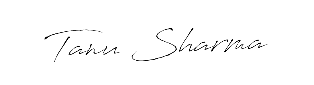 How to make Tanu Sharma name signature. Use Antro_Vectra style for creating short signs online. This is the latest handwritten sign. Tanu Sharma signature style 6 images and pictures png