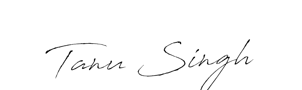 Tanu Singh stylish signature style. Best Handwritten Sign (Antro_Vectra) for my name. Handwritten Signature Collection Ideas for my name Tanu Singh. Tanu Singh signature style 6 images and pictures png