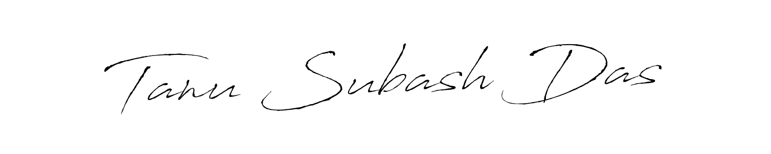 How to make Tanu Subash Das name signature. Use Antro_Vectra style for creating short signs online. This is the latest handwritten sign. Tanu Subash Das signature style 6 images and pictures png