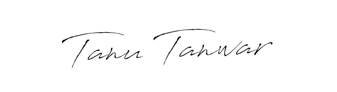 Antro_Vectra is a professional signature style that is perfect for those who want to add a touch of class to their signature. It is also a great choice for those who want to make their signature more unique. Get Tanu Tanwar name to fancy signature for free. Tanu Tanwar signature style 6 images and pictures png