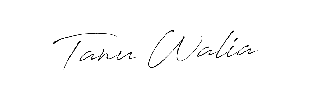 Make a beautiful signature design for name Tanu Walia. With this signature (Antro_Vectra) style, you can create a handwritten signature for free. Tanu Walia signature style 6 images and pictures png