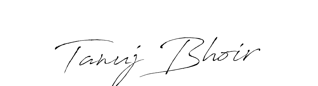 Tanuj Bhoir stylish signature style. Best Handwritten Sign (Antro_Vectra) for my name. Handwritten Signature Collection Ideas for my name Tanuj Bhoir. Tanuj Bhoir signature style 6 images and pictures png